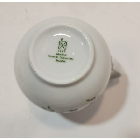 Vtg Henneberg Porzellan 1777 Sugar Bowl and Creamer Set Made in East Germany - Picture 9 of 16